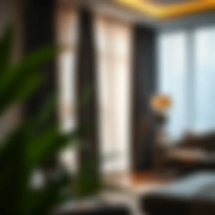 Energy-Efficient Home Featuring Blackout Curtains Energy-efficient home with well-fitted blackout curtains