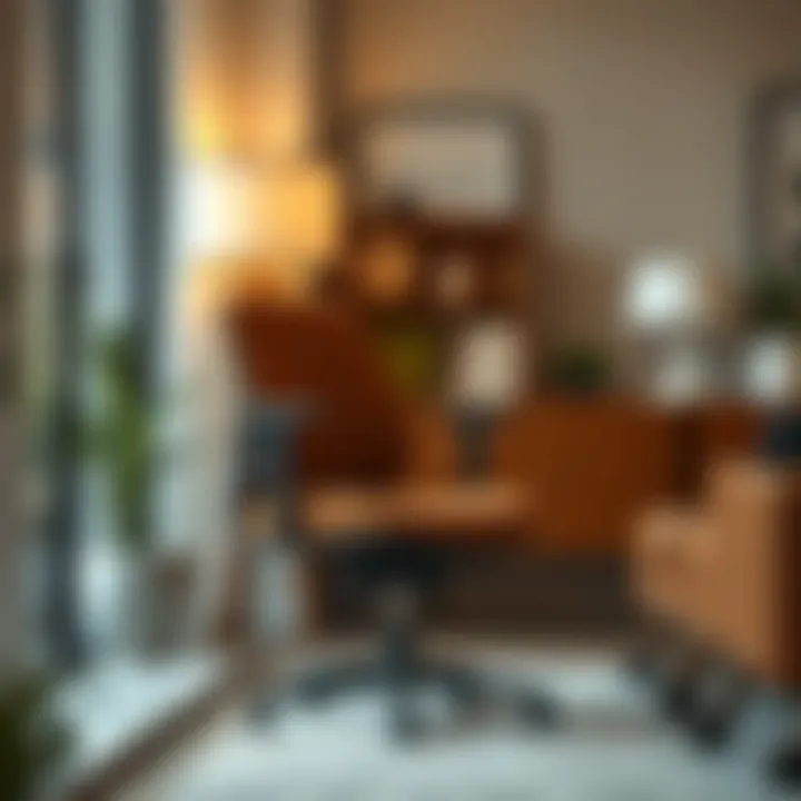 An aesthetically pleasing ergonomic chair blending with interior decor