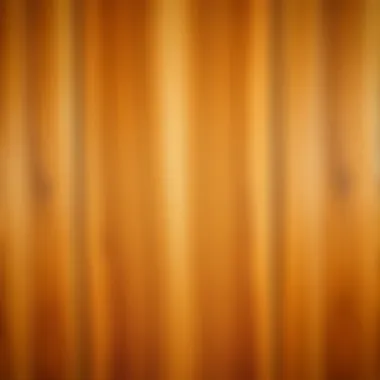 Close-up view of solid wood texture highlighting durability