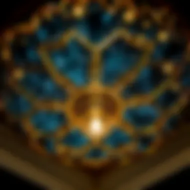 Intricate Starry Sky Ceiling Fixture Close-up of a starry sky ceiling fixture showcasing intricate craftsmanship.