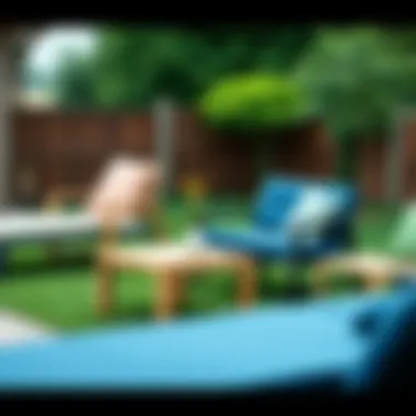 Diverse materials used in stackable lawn furniture
