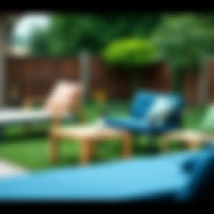 Diverse materials used in stackable lawn furniture