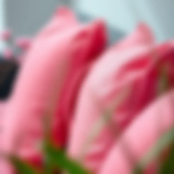 Close-up of high-quality fabric used for outdoor cushions