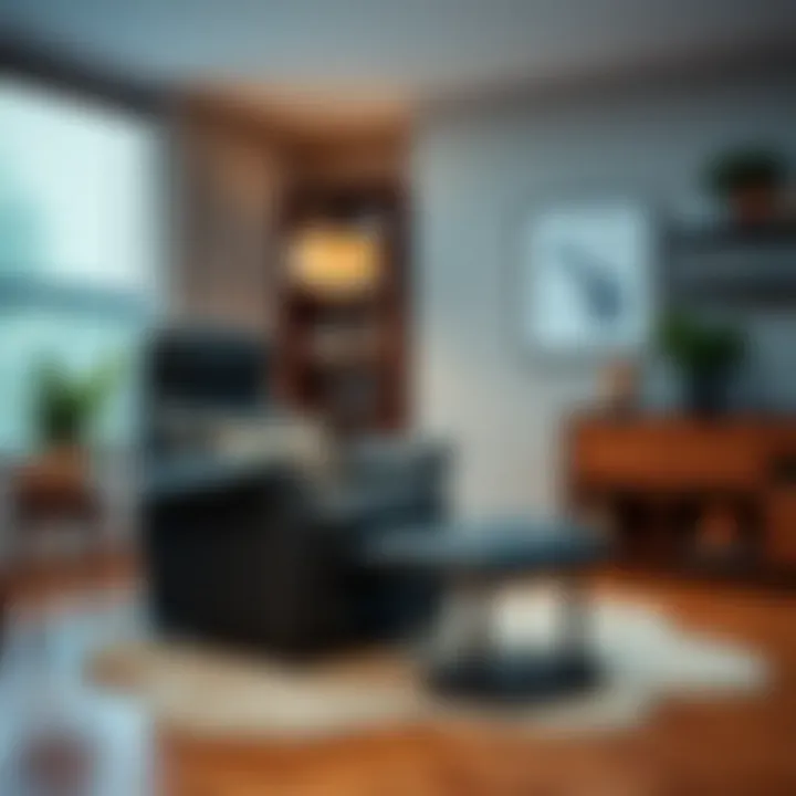 Stylish Recliner with Modern Decor Stylish recliner chair paired with modern decor