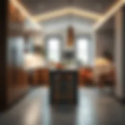 Stylish 40 inch stool in a modern kitchen setting