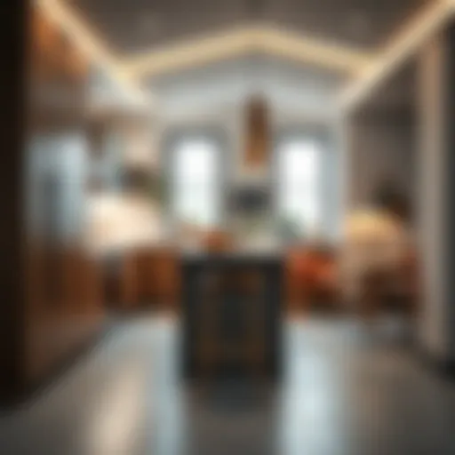 Stylish 40 inch stool in a modern kitchen setting