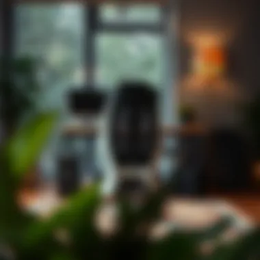 A cozy home office setup with an ergonomic chair and stylish desk