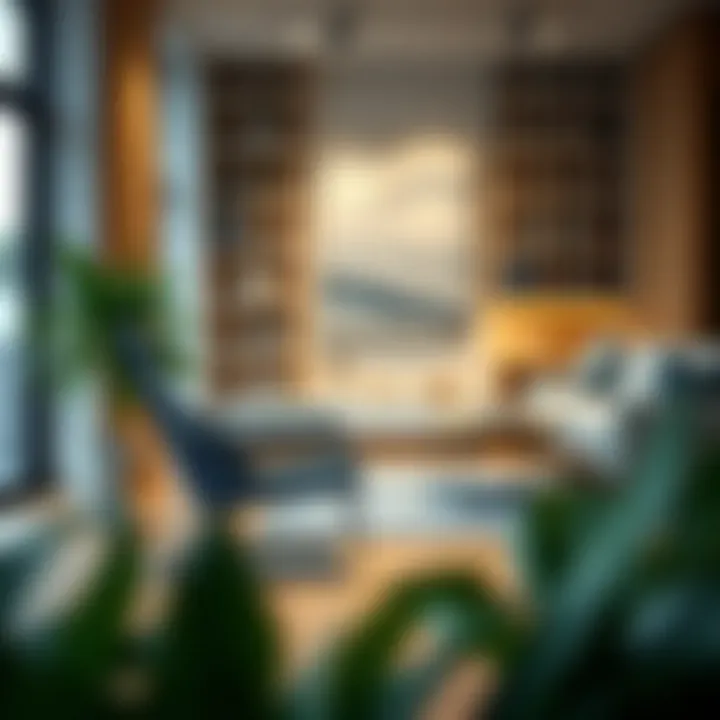 Modern Aesthetics: Blue Metal Chair in Contemporary Design Elegant blue metal chair in a modern living space