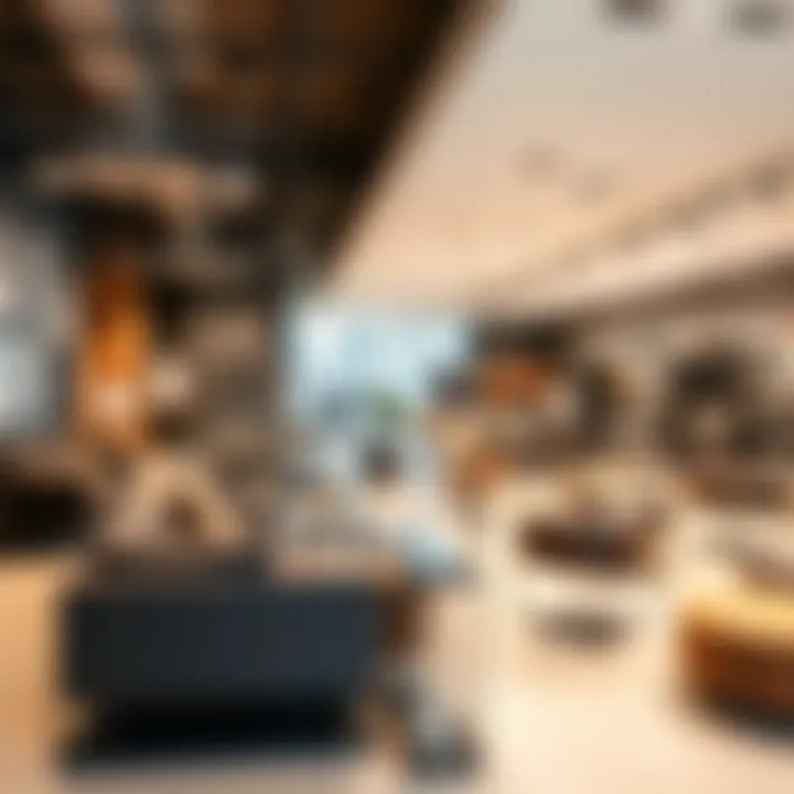 Innovative layout designs in a sactional showroom environment