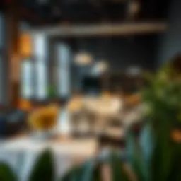 Stylish sactional showroom showcasing adaptive seating arrangements