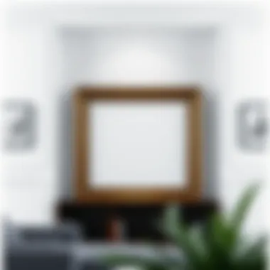 Elegant Picture Frame Display in Modern Interior Elegant display of a picture frame in a modern interior setting