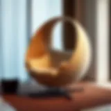 Elegant double egg chair showcasing its unique design