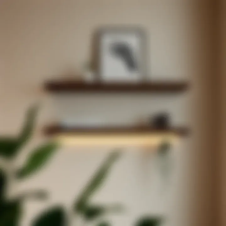 Installation Technique for Floating Shelves Installation technique for floating shelves with lighting