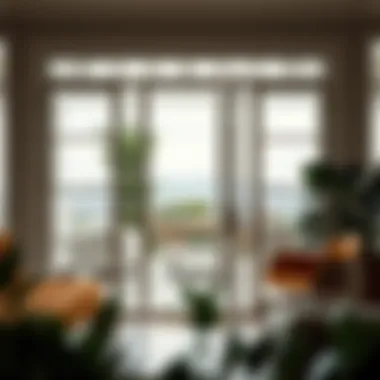 Stylish French doors opening to a beautiful outdoor patio