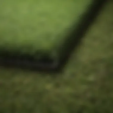 Close-up of sustainable materials used in green carpets