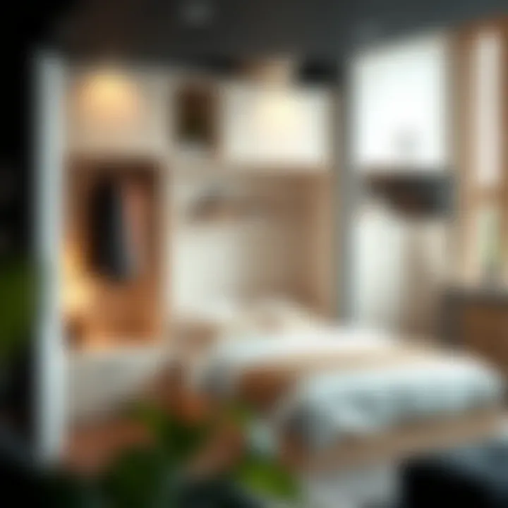 Versatility of Storage Closet Beds A diagram showcasing the versatility of storage closet beds