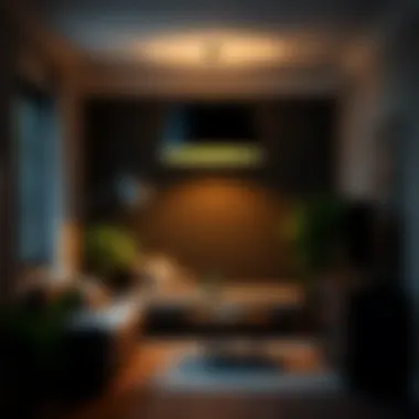 Creating Ambiance with Black Lamp Shade in Reading Area Large black lamp shades illuminating a cozy reading nook