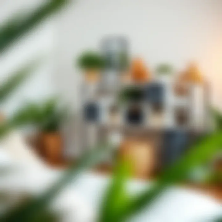 Stylish Home Setup with Skadis Containers Stylish home setup featuring Skadis containers for efficient storage.