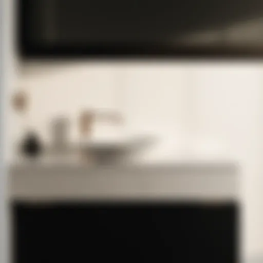 Sophisticated Marble Countertop Design Elegant marble countertop with a modern sink