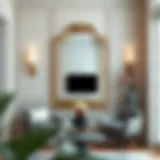 Elegant Interior Design with a 10 x 30 Mirror Elegant 10 x 30 mirror against a stylish wall