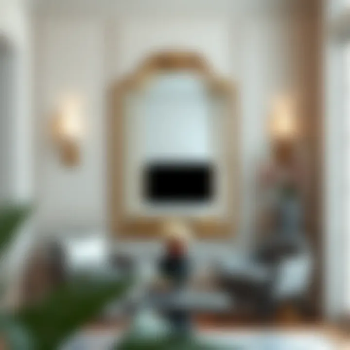 Elegant Interior Design with a 10 x 30 Mirror Elegant 10 x 30 mirror against a stylish wall