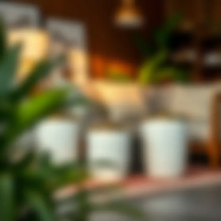 Decorative Trash Cans Enhancing a Stylish Living Room Decorative trash cans enhancing a stylish living room