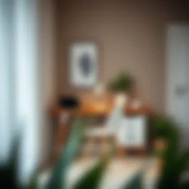 Compact Desk for Small Spaces Compact desk in a small home office setting