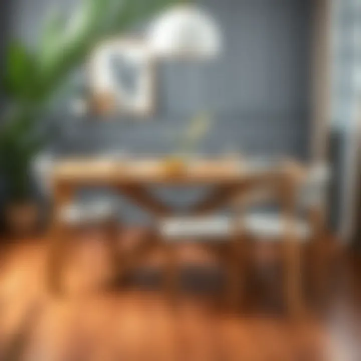 Trendy folding dining table showcasing multi-functionality