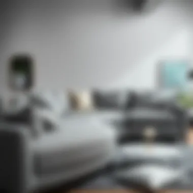 Material Options for Grey Sectional Couches Stylish grey sectional couch showcasing various material options