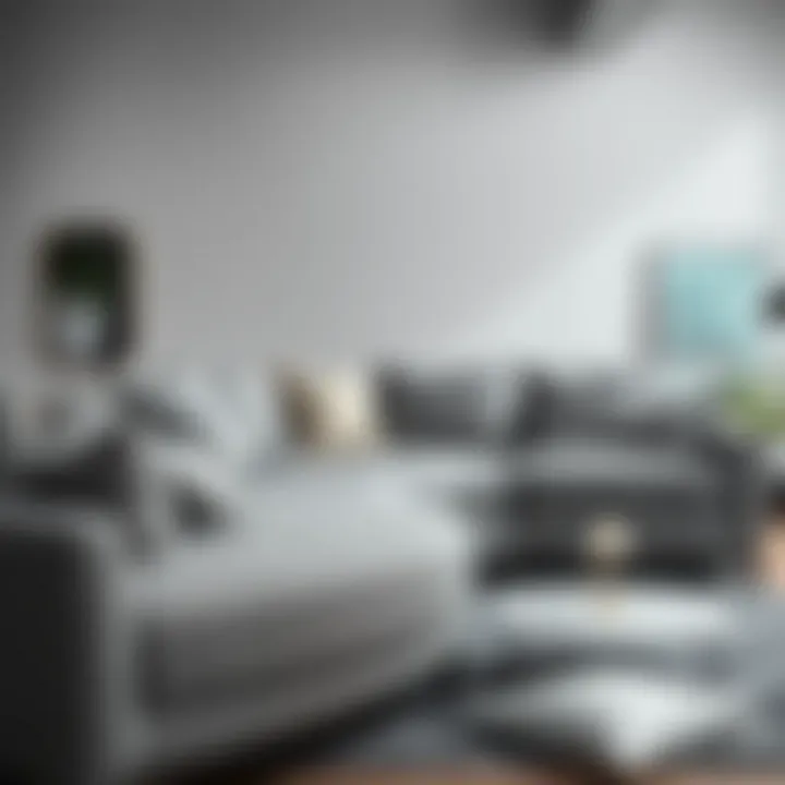 Material Options for Grey Sectional Couches Stylish grey sectional couch showcasing various material options