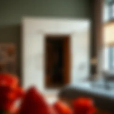 Trendy Bedroom Featuring Mirror Door Armoire Trendy mirror door armoire in a stylish bedroom