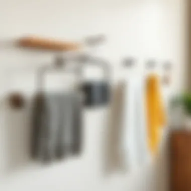 Diverse Designs of Overdoor Towel Racks Variety of overdoor towel racks showcasing different designs and materials