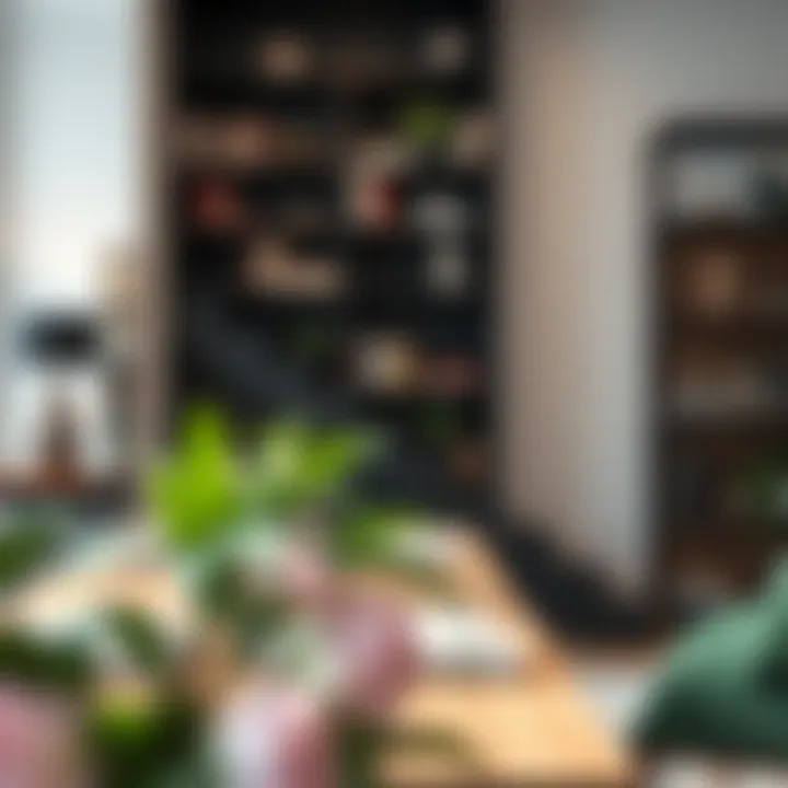 Versatile stairway bookcase used for diverse decor styles