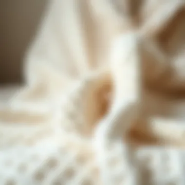 The Unique Weave of Waffle Fabric Soft texture of a waffle bath robe showcasing its unique weave
