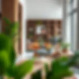 Aesthetic small-scale lounge chair in a modern living room setting