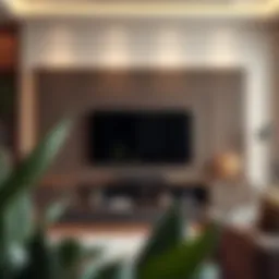 Elegant thin wall unit showcasing modern design