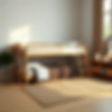 Minimalist Twin Full Bunk Bed Aesthetic Elegant twin full bunk bed in a minimalist interior design