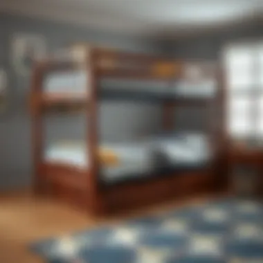 Twin Full Bunk Bed with Storage Options Twin full bunk bed showcasing smart storage solutions