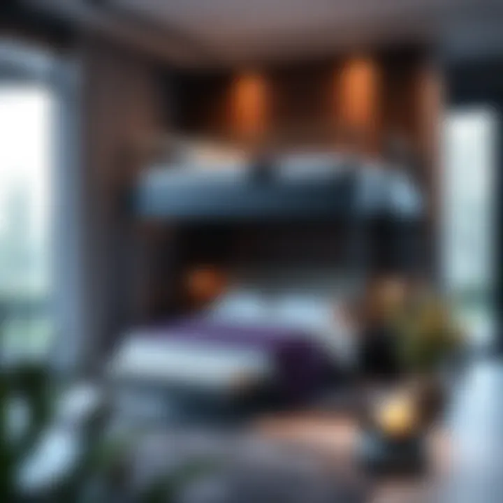 Luxurious Two Storey Bed in Modern Interior Luxurious two storey bed in a modern interior setting