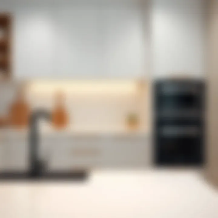 Modern Minimalist Design Modern minimalist cabinet pull in a sleek kitchen