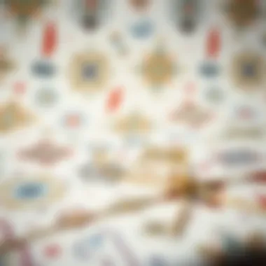 Artisan wrapping paper showcasing intricate patterns