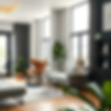 Stylish pegboard integration in modern home decor