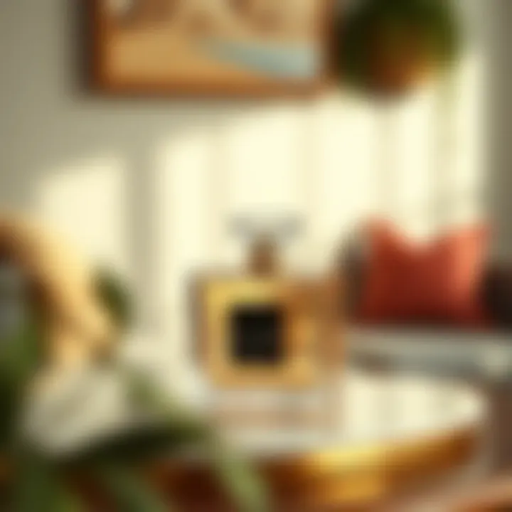 Artistic design of a perfume storage box enhancing decor