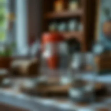 Creative Uses of 4 oz Glass Jars in Crafts Artistic display of 4 oz glass jars in a crafting setting