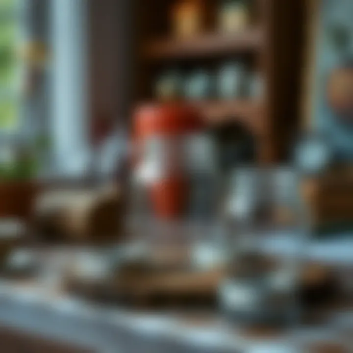 Creative Uses of 4 oz Glass Jars in Crafts Artistic display of 4 oz glass jars in a crafting setting