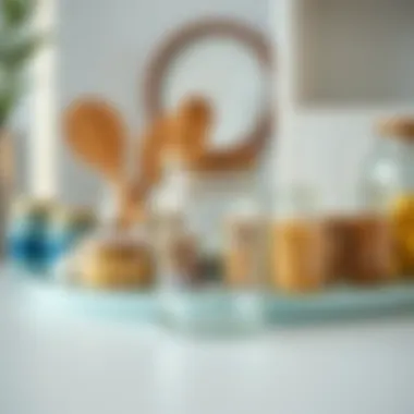 Stylish Home Organization with 4 oz Glass Jars Elegant arrangement of 4 oz glass jars showcasing storage solutions