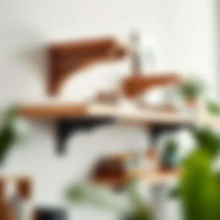 Materials for Shelf Brackets Variety of materials used for shelf brackets