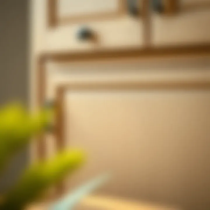 Craftsmanship Details of Cabinet Detailed craftsmanship of a 15 x 72 cabinet