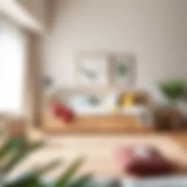 Cozy living room featuring a stylish daybed