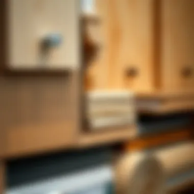 Materials Used in Tall Storage Cabinet Detailed view of materials used in a tall storage cabinet